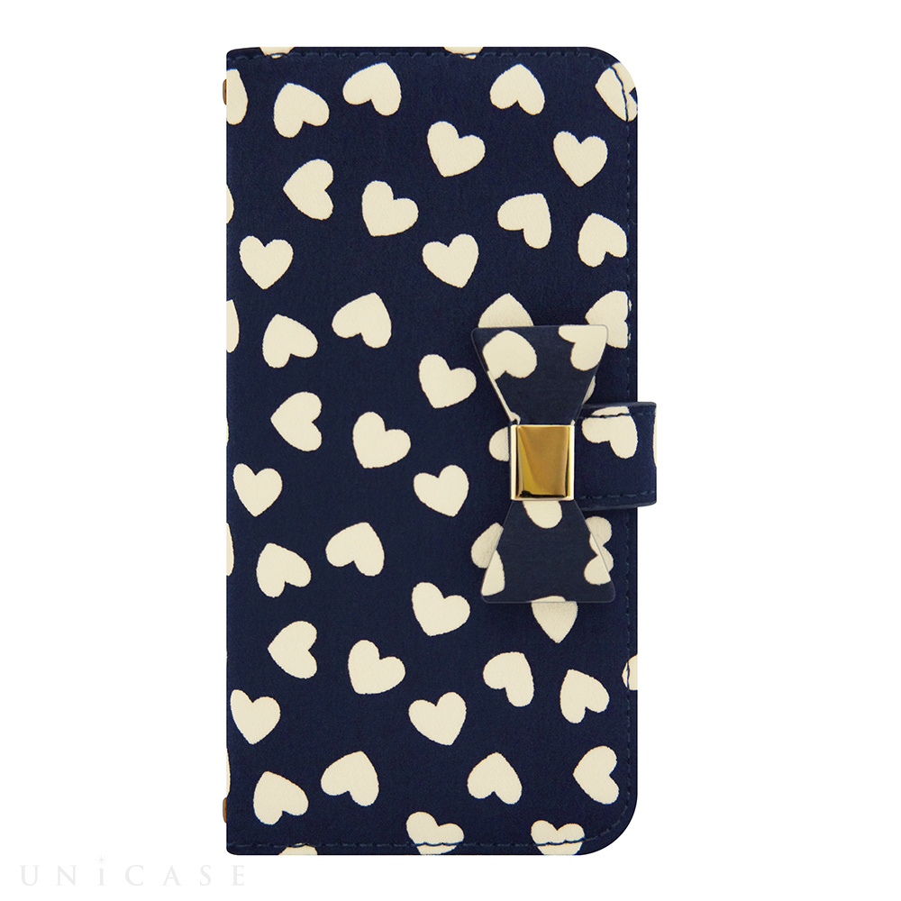 【アウトレット】【iPhone6s/6 ケース】Ribbon Diary Heart Navy for iPhone6s/6