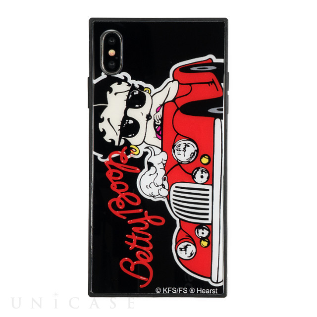 【iPhoneXS Max ケース】Betty Boop スクエア型 ガラスケース (CAR)