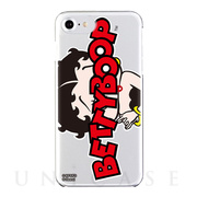【iPhone8/7/6s/6 ケース】Betty Boop クリアケース (LOGO Red ＆ Black)