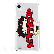 【iPhoneXR ケース】Betty Boop クリアケース (LOGO Red ＆ Black)