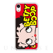 【iPhoneXR ケース】Betty Boop クリアケース (RED DOT LOGO)