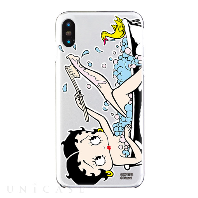 【iPhoneXS Max ケース】Betty Boop クリアケース (Bath time)