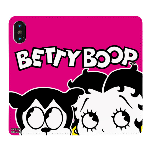 【iPhoneXR ケース】Betty Boop 手帳型ケース (Look at Me)サブ画像