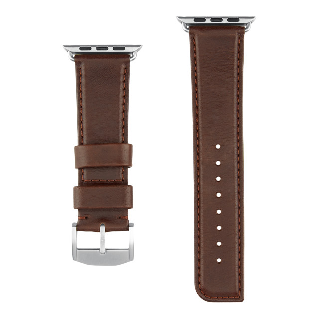 【Apple Watch バンド 45/44/42mm】Apple Watchband Signature Leather (Tobacco) for Apple Watch SE(第2/1世代)/Series9/8/7/6/5/4/3/2/1サブ画像