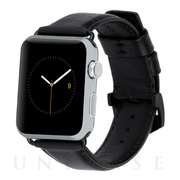 【Apple Watch バンド 45/44/42mm】Apple Watchband Signature Leather (Black) for Apple Watch SE(第2/1世代)/Series9/8/7/6/5/4/3/2/1