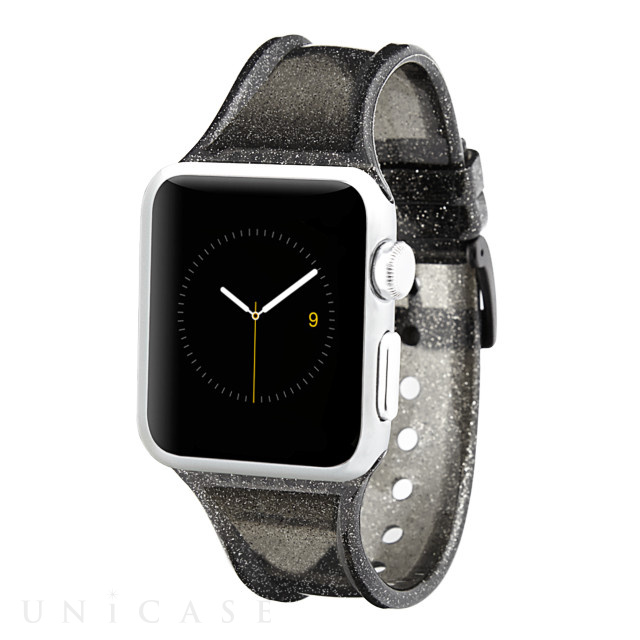 【Apple Watch バンド 41/40/38mm】Apple Watchband Sheer Glam (Noir) for Apple Watch SE(第2/1世代)/Series9/8/7/6/5/4/3/2/1
