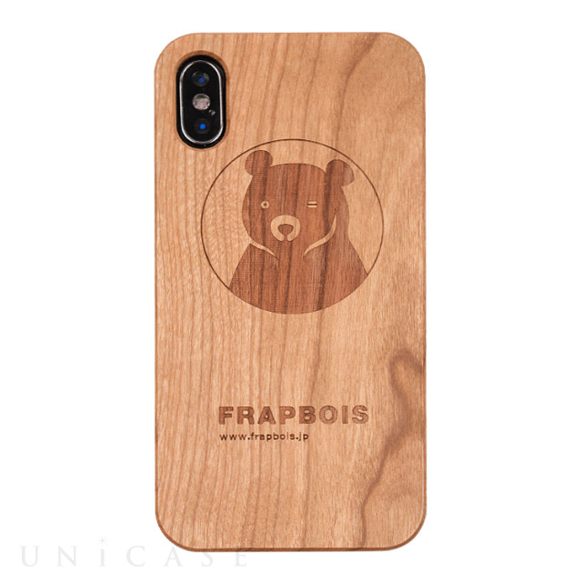 【iPhoneXS/X ケース】WOODケース (A Solid BEAR)