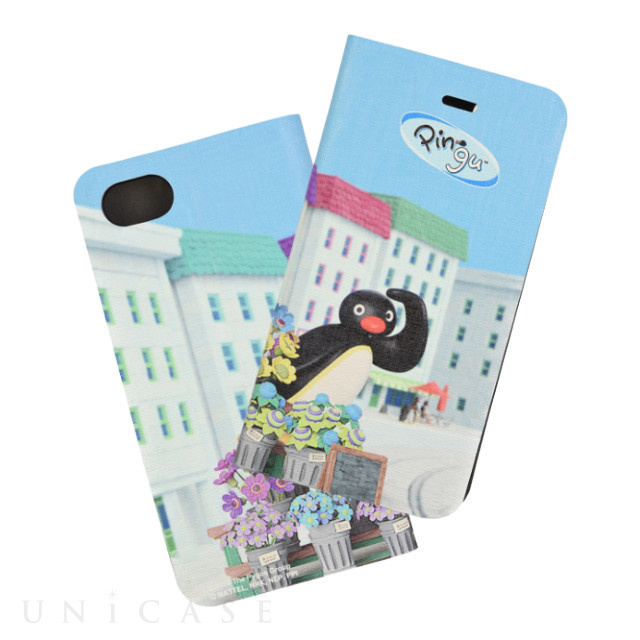【iPhoneSE(第3/2世代)/8/7/6s/6 ケース】ピングー フリップカバー (Pingu in The city)