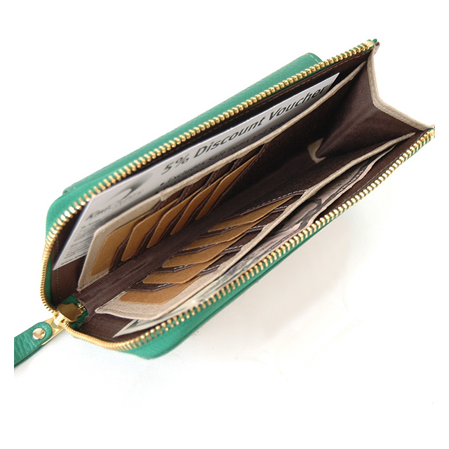 スマホが入る長財布 １万円札ジャストサイズ (ブルー)サブ画像