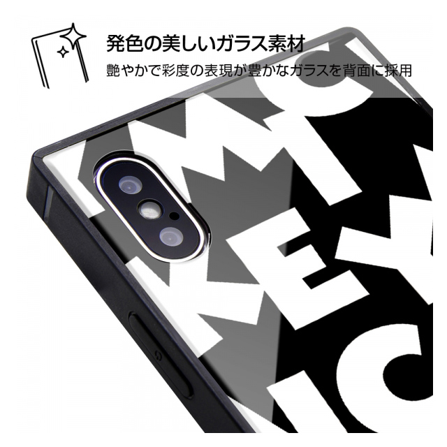 【iPhoneXS/X ケース】ディズニーキャラクター/耐衝撃ガラスケース KAKU (ミッキーマウス/I AM)サブ画像
