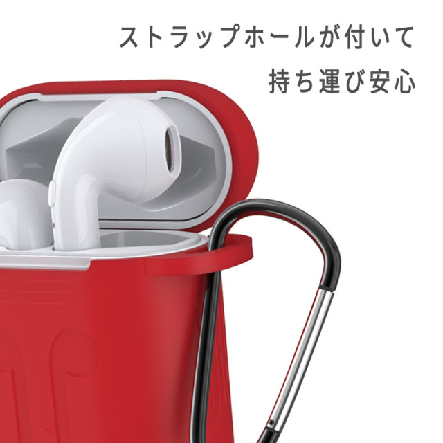 【AirPods(第2/1世代) ケース】Naked Silicone Case (Red)サブ画像