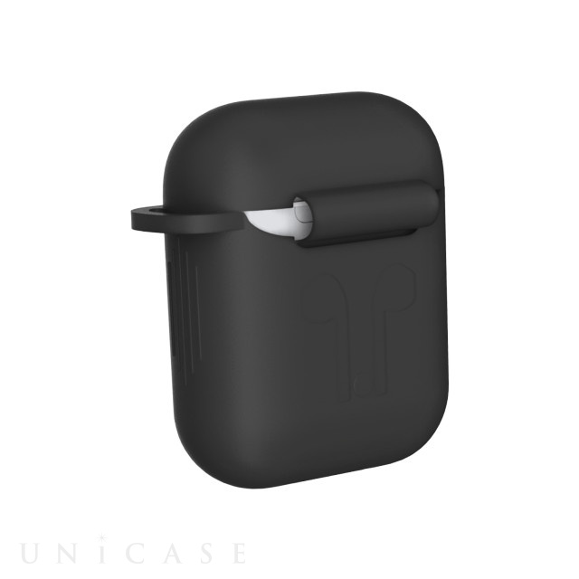 【AirPods(第2/1世代) ケース】Naked Silicone Case (Black)