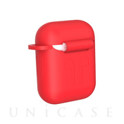 【AirPods(第2/1世代) ケース】Naked Silicone Case (Red)