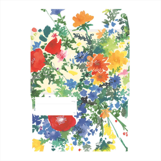 花を贈るメッセージカード フローラルタイプ (Floral-Colorful)サブ画像