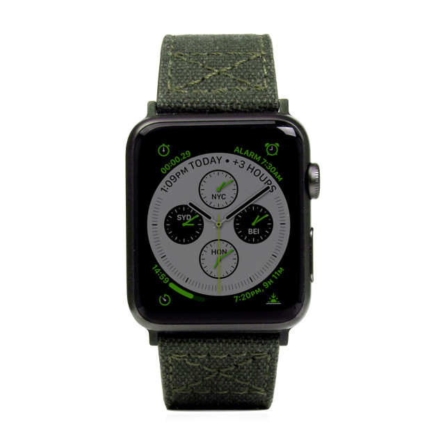 【Apple Watch バンド 44/42mm】Wax Canvas (カーキ) for Apple Watch Series4/3/2/1サブ画像
