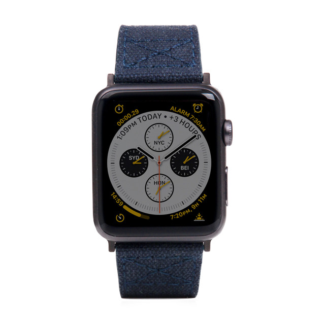 【Apple Watch バンド 44/42mm】Wax Canvas (ネイビー) for Apple Watch Series4/3/2/1サブ画像