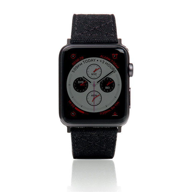 【Apple Watch バンド 44/42mm】Wax Canvas (ブラック) for Apple Watch Series4/3/2/1サブ画像