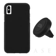 【iPhoneXS Max ケース】Car Case with Car Vent Mount (Black/Black)