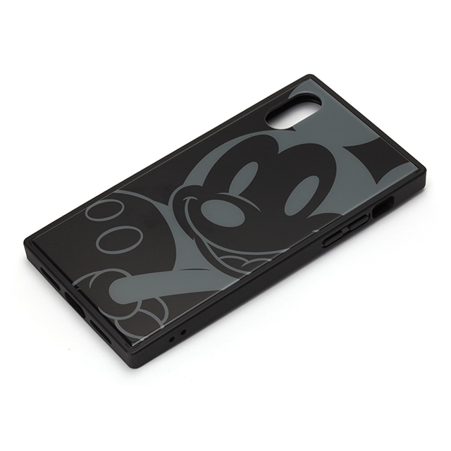 【iPhoneXS/X ケース】ガラスハイブリッドケース (ミッキーマウス/ブラック)サブ画像