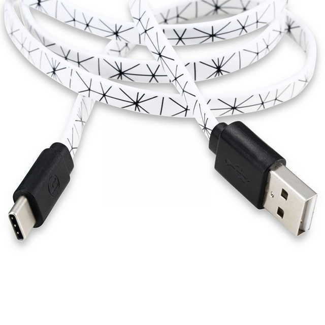 Barcelona USB TypeｰC充電ケーブル 2m (Superstar white)サブ画像