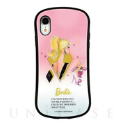 【iPhoneXR ケース】Barbie ハイブリッドガラスケース (キラキラ)