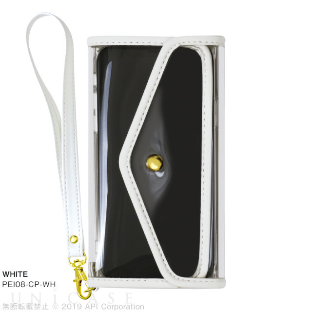【iPhoneXS/X ケース】CLEAR POUCH (WHITE)