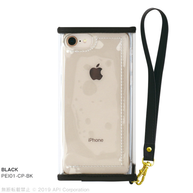 【iPhoneSE(第3/2世代)/8/7/6s/6 ケース】CLEAR POUCH (BLACK)サブ画像