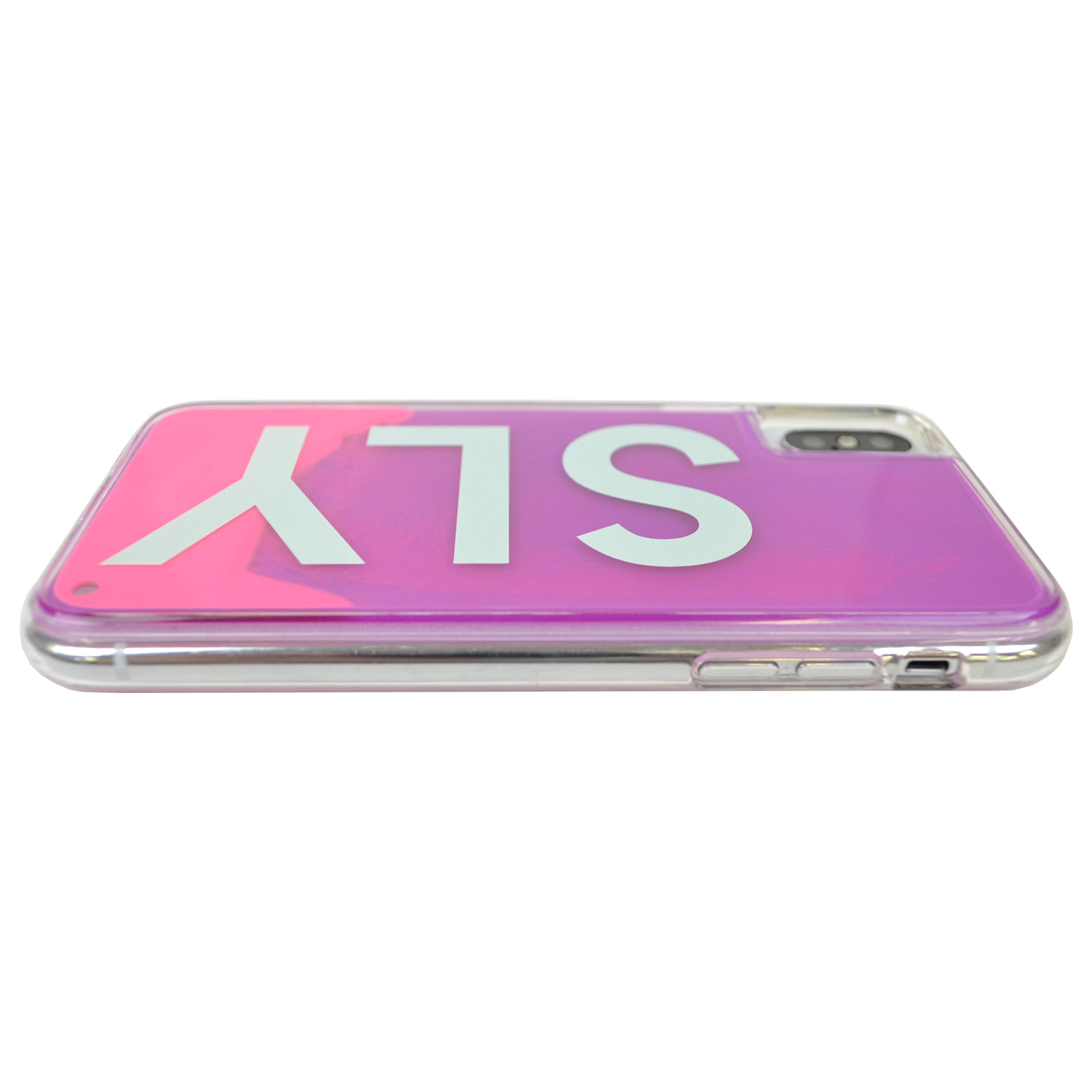 【iPhoneXS/X ケース】SLY ネオンサンドケース (LOGO/ピンク×パープル)サブ画像