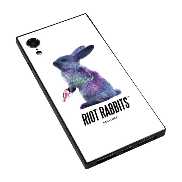 【iPhoneXR ケース】MILKBOY スクエア型 ガラスケース (Riot Rabbits WHT)サブ画像