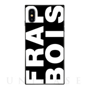 【iPhoneXS/X ケース】FRAPBOIS スクエア型 ガラスケース (FRAPBOIS BLACK)