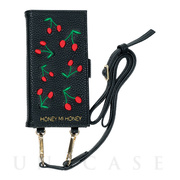 【iPhoneXS/X ケース】cherry book iPhone case (BLK)