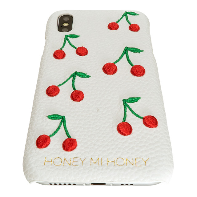 【iPhoneXS/X ケース】cherry iPhone case (WHT)サブ画像