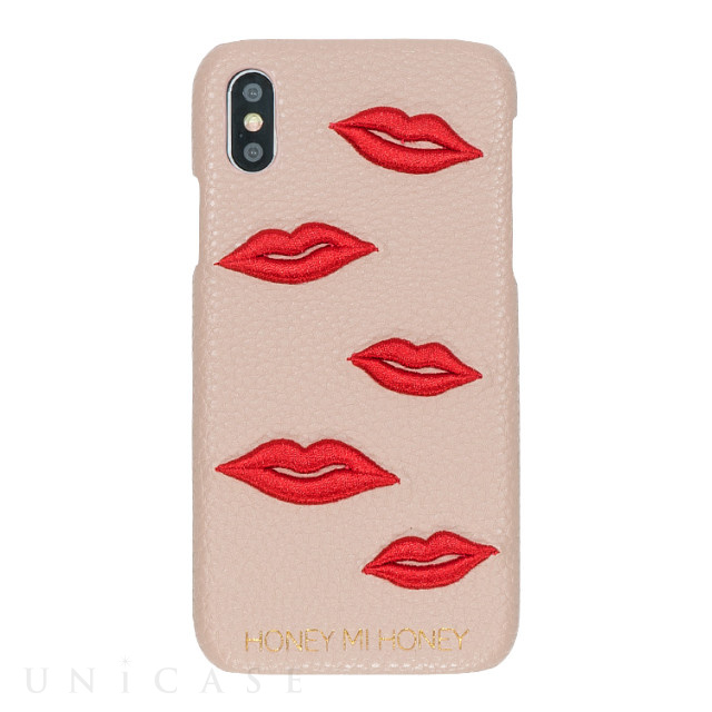 【iPhoneXS/X ケース】lip iPhone case (BEG)