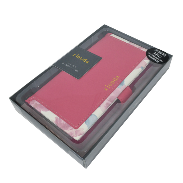 【マルチ スマホケース】rienda 手帳ケース (スクエア/Lace Flower/ピンク)サブ画像
