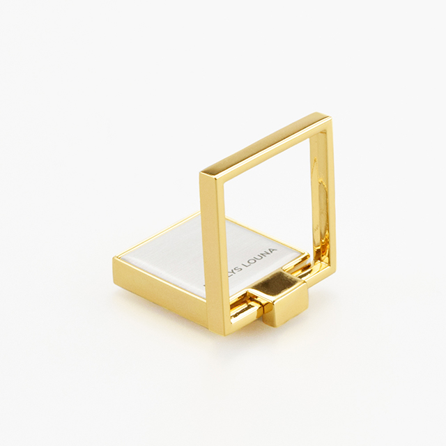Square Smart Phone Ring (Gold Silver)サブ画像