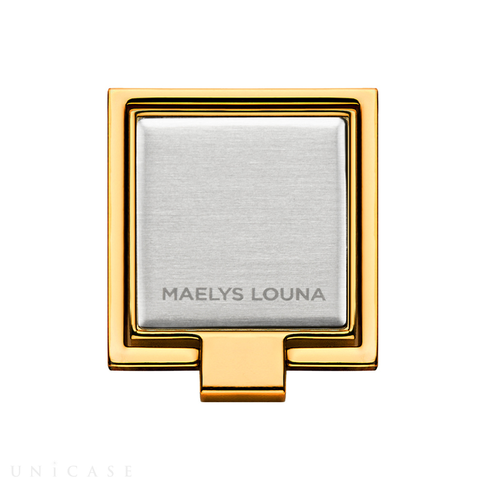 Square Smart Phone Ring (Gold Silver)