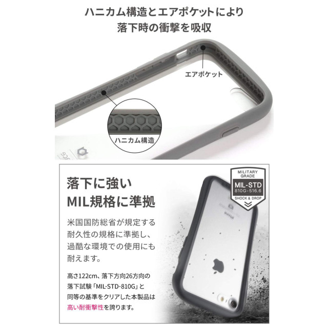 【iPhoneXS Max ケース】iFace Reflection強化ガラスクリアケース (グレー)サブ画像