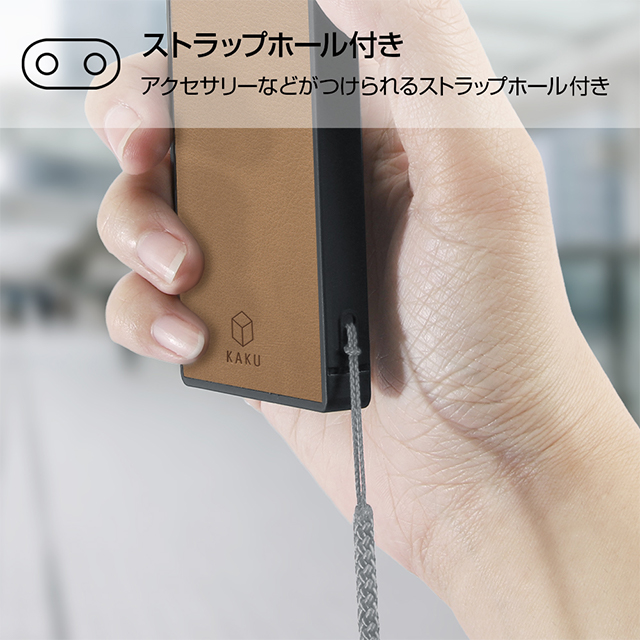 【iPhoneXR ケース】ミッフィー/耐衝撃オープンレザーケース KAKU (ベージュ)サブ画像