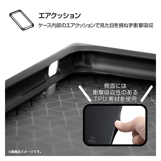 【iPhoneXR ケース】グレムリン/耐衝撃ガラスケース KAKU (WARNING)サブ画像