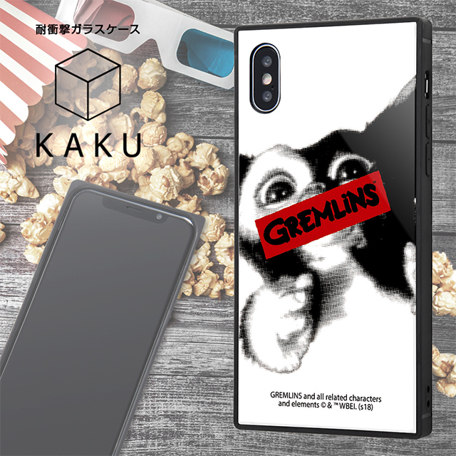 【iPhoneXS/X ケース】グレムリン/耐衝撃ガラスケース KAKU (WARNING)サブ画像