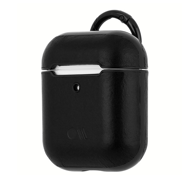 【AirPods(第2/1世代) ケース】Hook Ups Case＆ Neck Strap - Leather - (Black)サブ画像