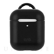 【AirPods(第2/1世代) ケース】Hook Ups Case＆ Neck Strap - Leather - (Black)