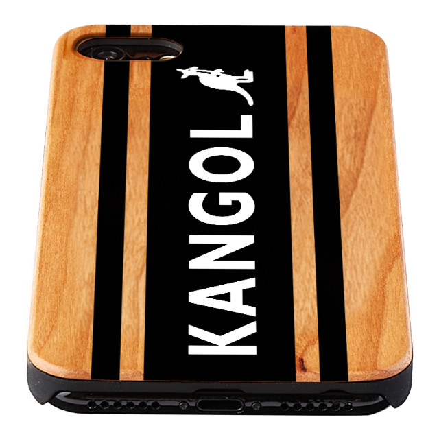 【iPhone8/7/6s/6 ケース】KANGOL ウッドケース [KANGOL BOX LOGO(BLK)]サブ画像