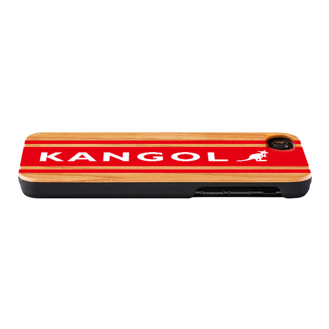 【iPhone8/7/6s/6 ケース】KANGOL ウッドケース [KANGOL BOX LOGO(RED)]サブ画像