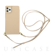 【iPhone11 Pro ケース】Cross Body Case for iPhone11 Pro (beige)