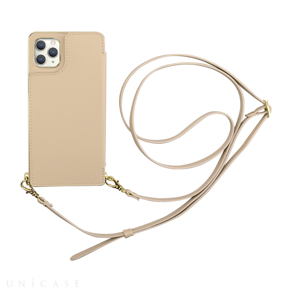 【iPhone 11 Pro ケース】Cross Body Case for iPhone 11 Pro(beige)