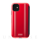 【iPhone11 ケース】ZERO HALLIBURTON Hybrid Shockproof Flip case for iPhone11 (Red)