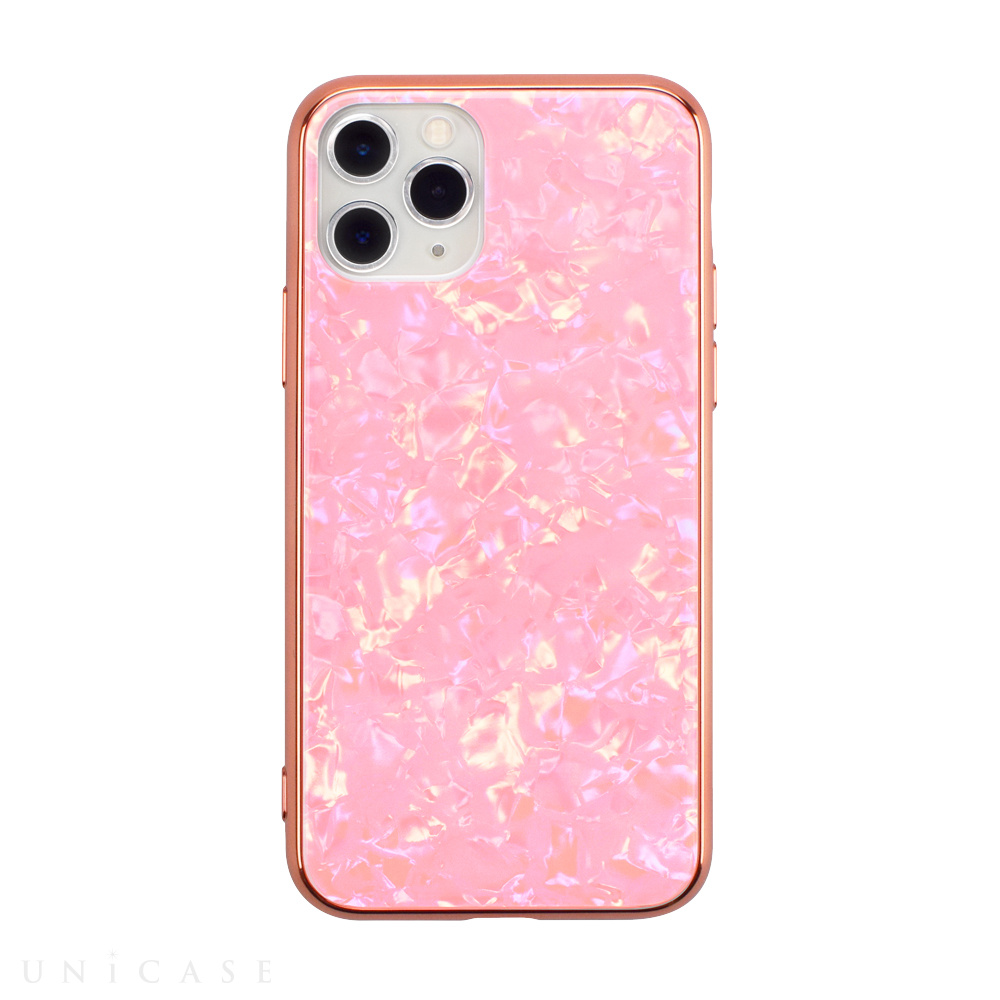 【iPhone11 Pro ケース】Glass Shell Case for iPhone11 Pro (pink)