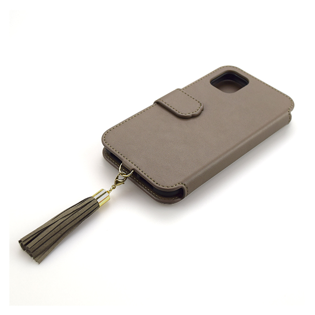 【iPhone11 Pro ケース】Tassel Tail Cat Flip Case for iPhone11 Pro (gray)サブ画像
