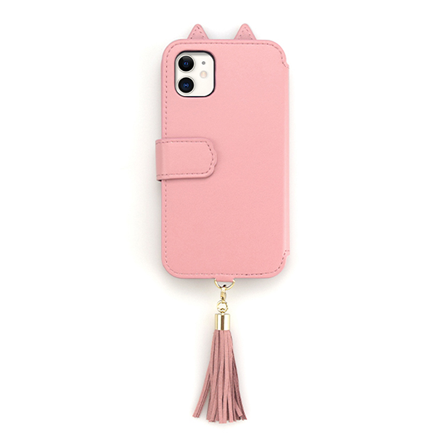 【iPhone11/XR ケース】Tassel Tail Cat Flip Case for iPhone11 (pink)サブ画像